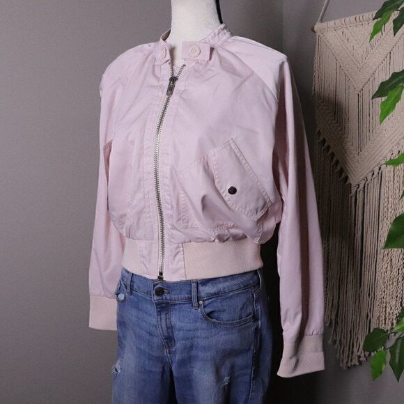 Free People | Midnight Satin Blush Bomber Jacket - Picture 2 of 7